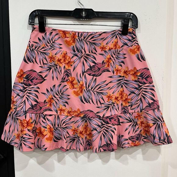 Tommy Bahama Women’s Pink Tropical Print Golf Skort Size Small - Picture 3 of 5